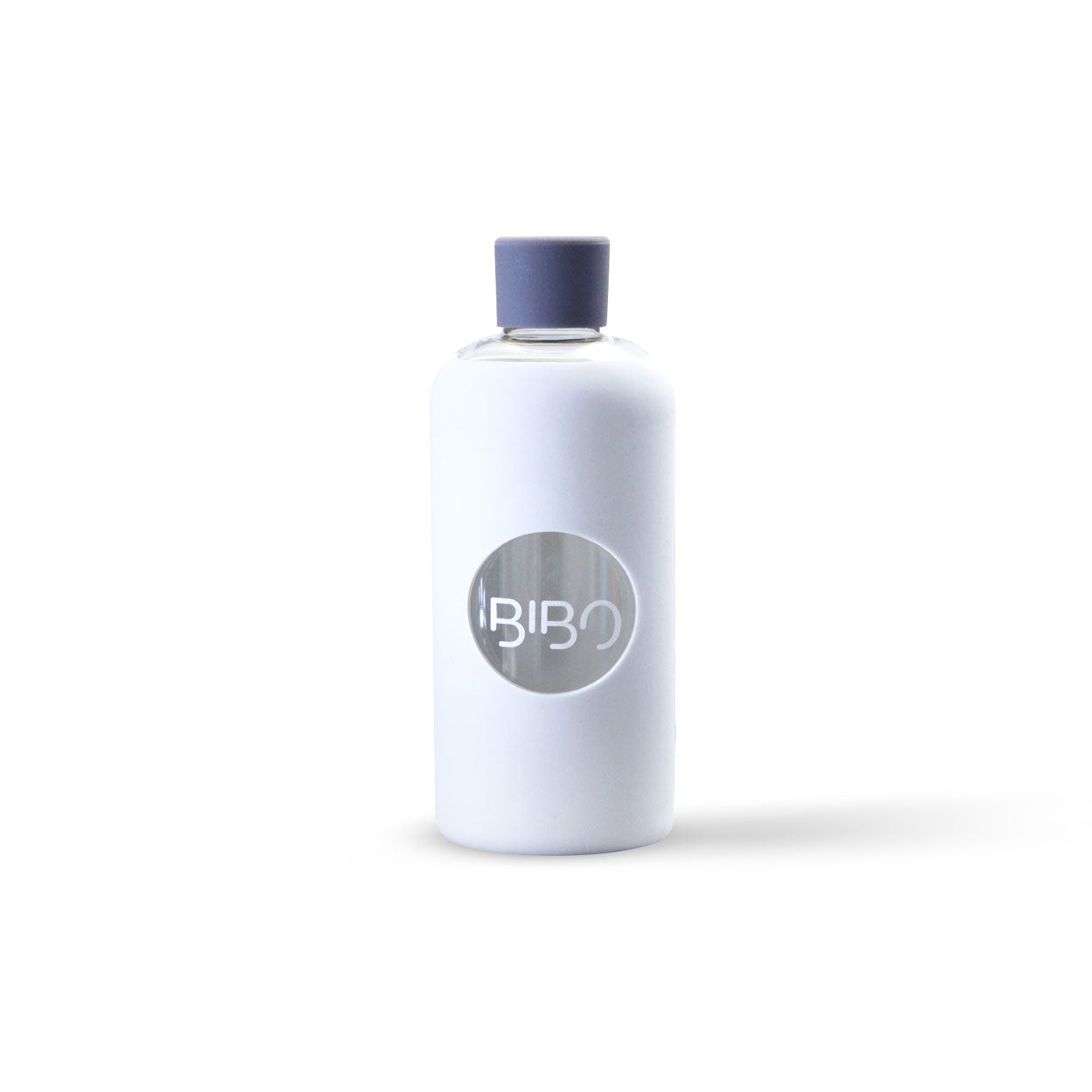 BIBO glass water bottle - white color